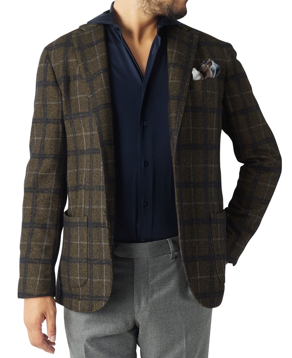 イタリアンコットンウールジャケット(44 ブラウン系): メンズ | メーカーズシャツ鎌倉 公式通販 | 日本製ワイシャツ ネクタイ ブラウス