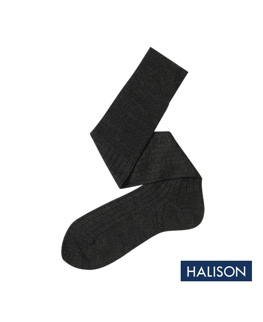 RIBBED WOOL DRESS SOCKS - Fine Gauge
