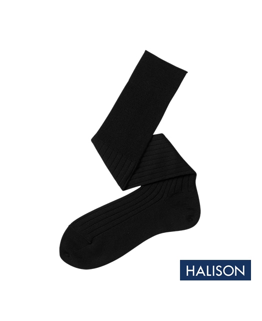 RIBBED WOOL DRESS SOCKS - Fine Gauge