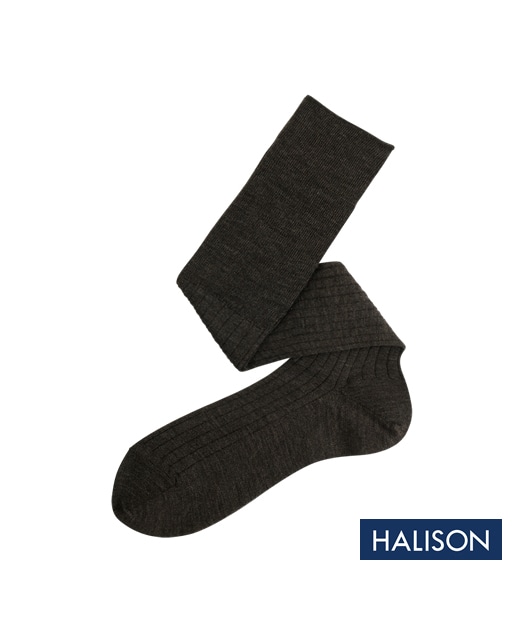 RIBBED WOOL DRESS SOCKS - Fine Gauge