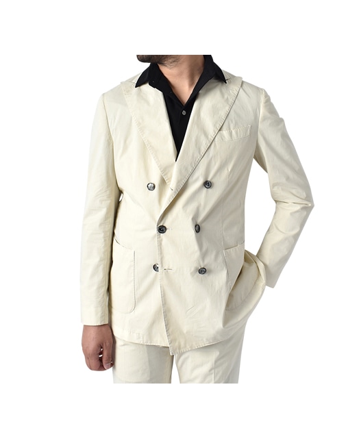 ITALIAN COTTON DOBLE-BREASTED JACKET