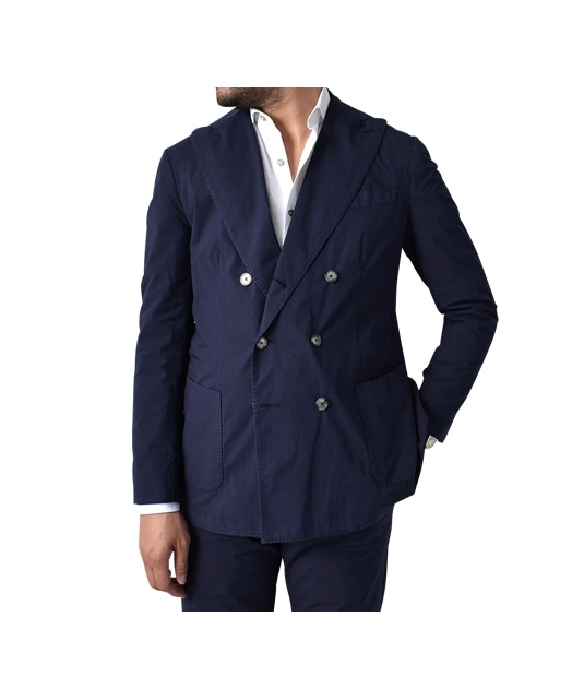 ITALIAN COTTON DOBLE-BREASTED JACKET