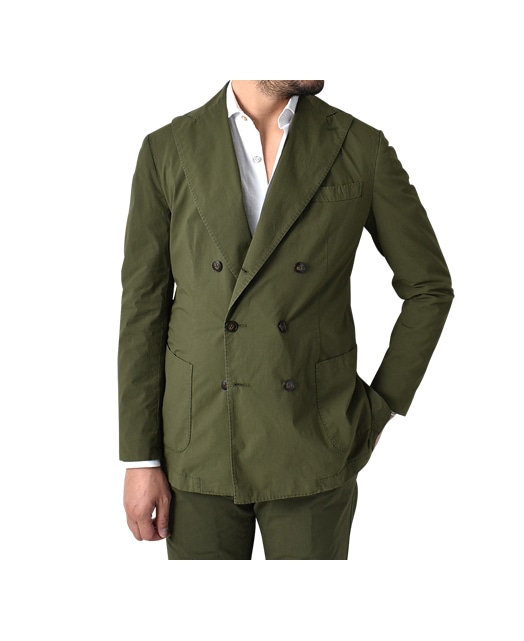 ITALIAN COTTON DOBLE-BREASTED JACKET